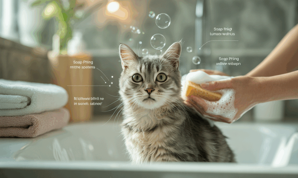 ¿Cada cuánto tiempo hay que bañar a un gato?
